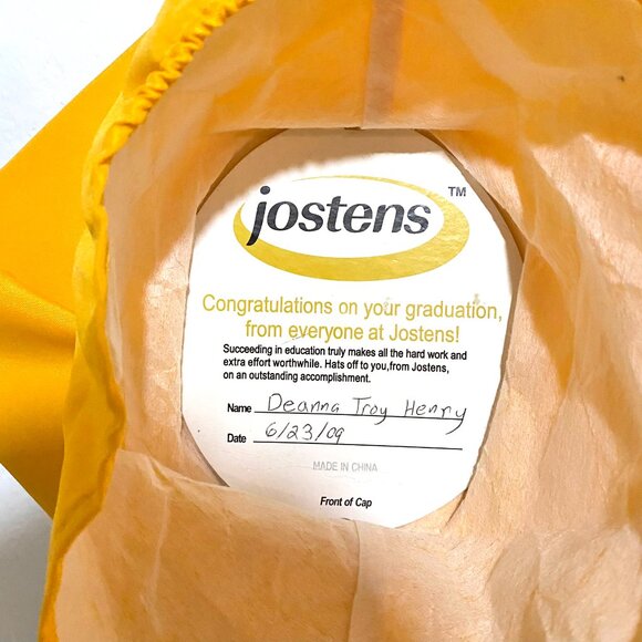 Jostens Gold Graduation Cap and Gown Size XL - Picture 8 of 8